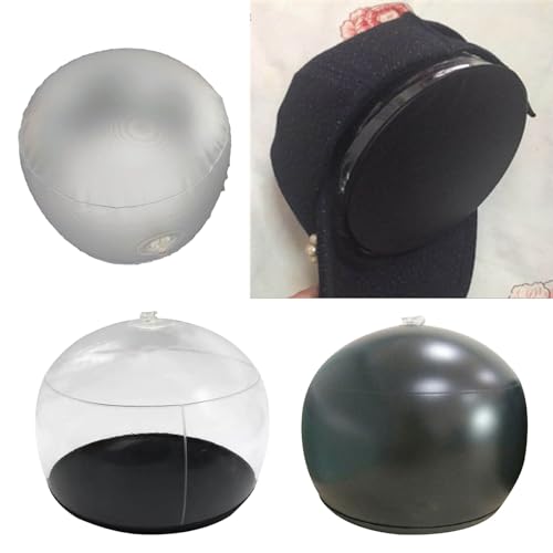 Inflatable Hat Stand Stylish Hat Props Baseball Caps Support Transparent Hat Holder Hat Mannequin Hat Modeling Tool - color: White