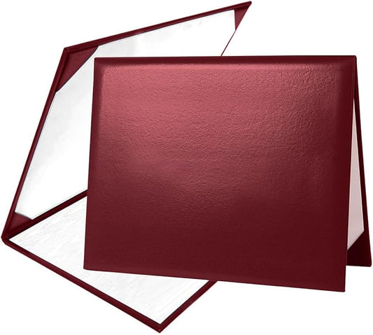 Diploma Cover 8.5” x11” Diploma Holder of Graduation Leatherette Padded Certificate(Tent Style),40-Pack