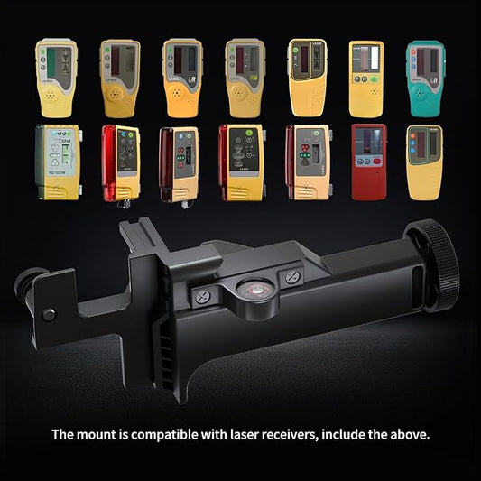 Laser Receiver Bracket Sensor Holder 6 for LS-80A,LS-80B,LS-80G,LS-80L,LS-80X,LS-30,LS-50B,LS-70A,LS-70B,LS-70C,LS-90,LS-B10,LS-B10W,LS-B20,LS-B20W,RD-100W and PA 350 Laser Level 312890112