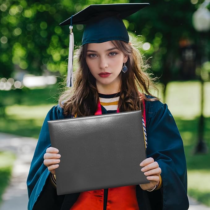 Diploma Cover 8.5” x11” Diploma Holder of Graduation Leatherette Padded Certificate(Tent Style),40-Pack