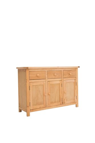 Solid Wood Long Sideboard Measuring 47" x 16" x 32" - MS405 (Natural/Waxed)