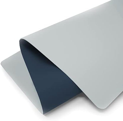 Vine Creations Leather Desk Mat Large 36" x 20", Desk Protector Mat, PU Leather Desk Pad, Large Mouse Pad, Desk Blotter, Desk Pads on Top of Desks, Desk Matt for Desktop, Office Desk Mat (Dark Blue)