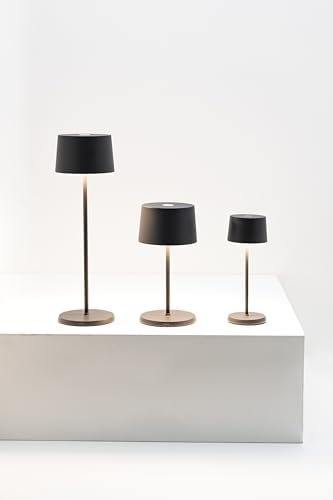 Zafferano, Olivia Pro Micro, Rechargeable Cordless Table Lamp, Rust