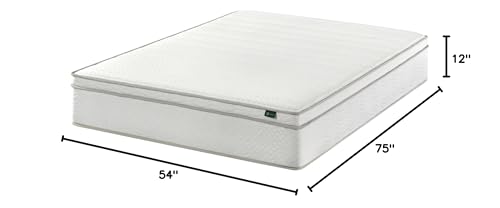 12 Inch Full Foam and Spring Hybrid Mattress, Medium Feel