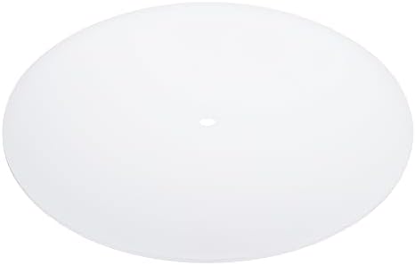 PATIKIL Lampshade Diffuser, 11.5" Diameter with 3/8" Center Hole Round Diffuser for Drum Lampshades Pendants Light Fits 12-14" Openings, Frosted White
