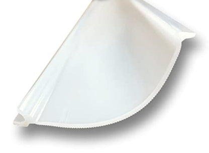 Beam Lighting Under Cabinet Light Cover Replacement | White Ribbed Acrylic Diffuser (for UC8, 36") - size: 36 Inch, style: for UC8