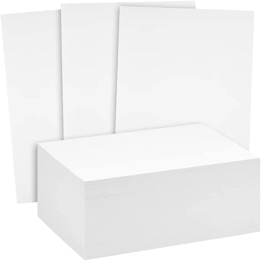 Reskid 200 Pack of Thick Heavyweight Index Cards on 80lb Card Stock - Perfect for Note-Taking, Studying, and Organization - Ideal for Classrooms, Office, and Home Use (13x19, 200, Count)