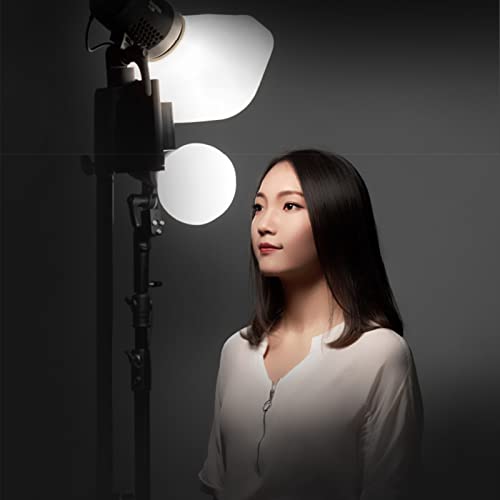 Godox ML-CD15 Diffusion Dome Flash Diffuser Modifier, Collapsible Soft Light Diffuser with 3 adapters for AD200 AD200Pro V1 TT685 V860III TT600 AD300Pro AD400PRO Speedlight,ML30 ML60 Video Lights