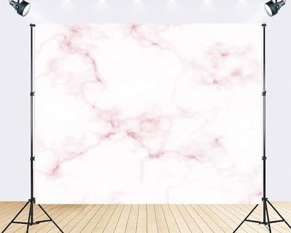 Trykid 12x10ft Pink White Marble Backdrop Veined Texture Soft Pastel Tones Elegant Surface Photography Background Modern Interior Tapestry Party Decoration Photo Booth Prop Fabric - size: 12x10ft