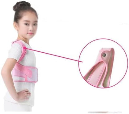 Posture Correctors For Kids, Boys Girls Teens Children Back Straightener Lumbar Support Belt Back Brace Scoliosis Correction Belt For Neck Spinal Shoulders(Pink,Medium)