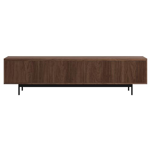 Henn&Hart 79" TV Stand for TVs up to 85", Medium Walnut