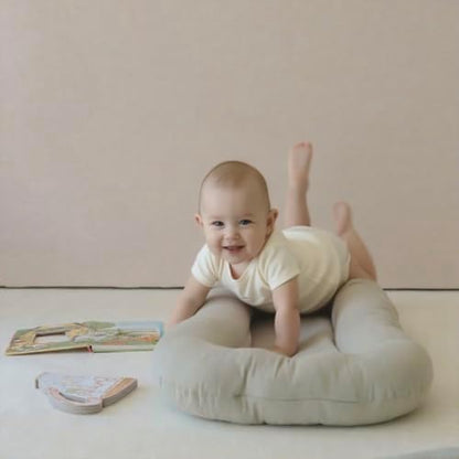 Baby Lounger Newborn 0-24 Months, Home and Travel Infant Cushion-Grey