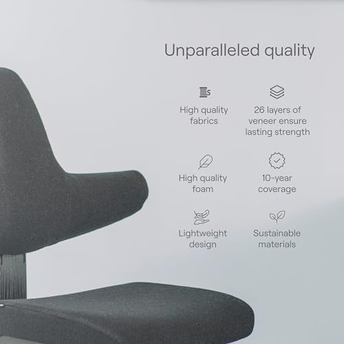 Varier Thatsit Adjustable Ergonomic Kneeling Chair with Back & Arm Support