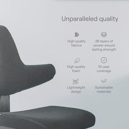 Varier Thatsit Adjustable Ergonomic Kneeling Chair with Back & Arm Support