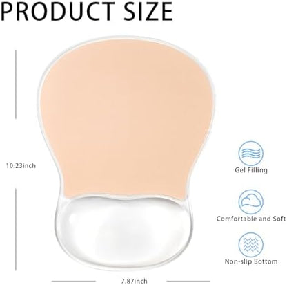 Cooling Mouse Pad with Gel Wrist Rest Support, Ergonomic Desk Accessories