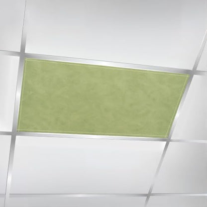 6 Pcs Fluorescent Light Covers for Ceiling Lights Green Olive Grunge Matte Magnetic Light Filters Decorative for Classroom Office Hospital Home 4x2 Ft