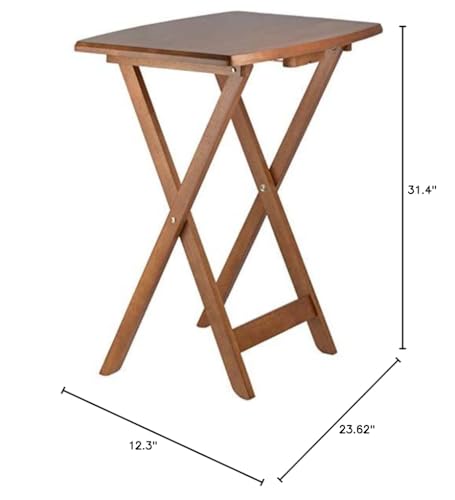 Pemberley Row Solid Wood Teak Snack Table Set Rectangular Oversized - Unassembled