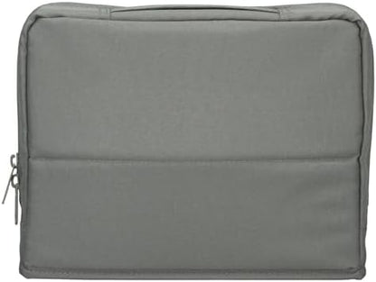 KOKUYO Pencil Case Pouch, Haco-Biz Standing Pen Pouch Bag, Foldable Stand up Pencil Holder Organizer, Large Capacity Portable Pencil Box for Office Supplies, Gray