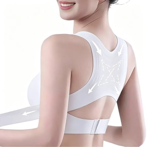 Posture Corrector Bras Women Front Closure Cross Back Wireless Posture Bra
