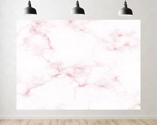 Trykid 12x10ft Pink White Marble Backdrop Veined Texture Soft Pastel Tones Elegant Surface Photography Background Modern Interior Tapestry Party Decoration Photo Booth Prop Fabric - size: 12x10ft