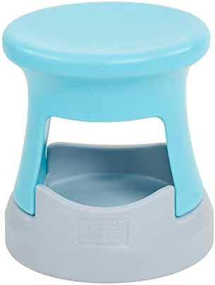 ECR4Kids Active Storage Wobble Stool, 15in Seat Height, Childrens Furniture, Cyan/Light Grey
