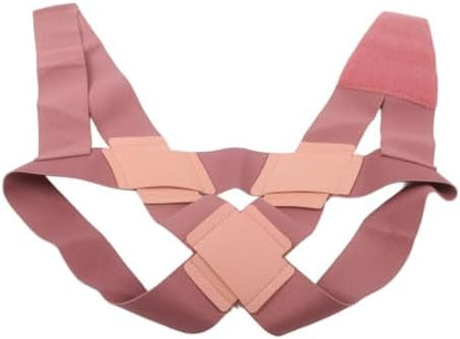 Minhe Invisible Posture Corrector Breathable Elastic Mesh Invisible Back Steady For Women Men Spinal Support to Improve Slouch(Pink S)