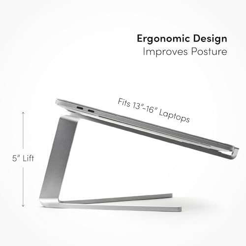 xympo Aluminum Laptop Stand for Desk, fits 13" - 16" Laptops
