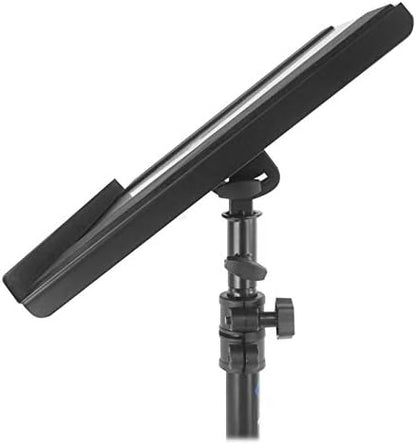 Rockville RLS68 Adjustable DJ Laptop, Tablet Tripod Stand with Dual Trays