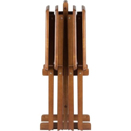 Pemberley Row Solid Wood Teak Snack Table Set Rectangular Oversized - Unassembled
