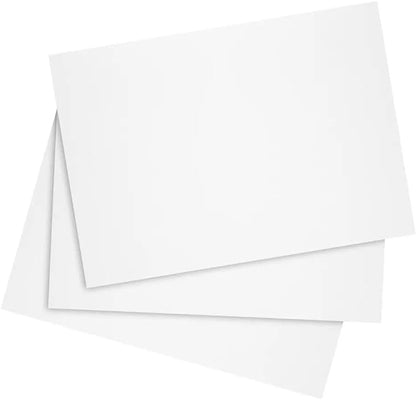 Reskid 100 Pack of Thick Heavyweight Index Cards on 80lb Card Stock - Perfect for Note-Taking, Studying, and Organization - Ideal for Classrooms, Office, and Home Use (5x7, 100, Count), White