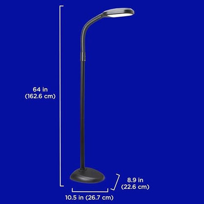Verilux SmartLight Full Spectrum LED Floor Lamp with Adjustable Brightness