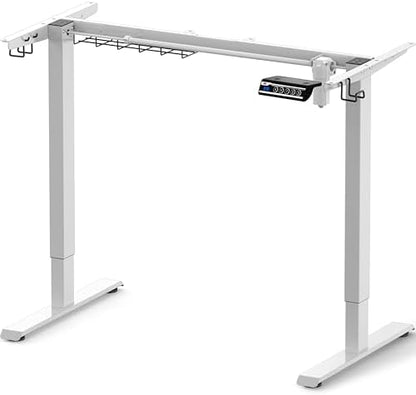 SHW Electric Height Adjustable Standing Desk Frame for 40"~72" Table Tops