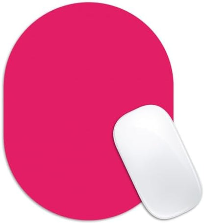 Oval Mouse Pad 6x8in Non-Slip for Laptop,Rose Red