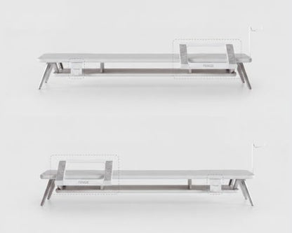 Fenge 42.5-Inch Monitor Stand Riser with Laptop, Phone & Headphone Holders