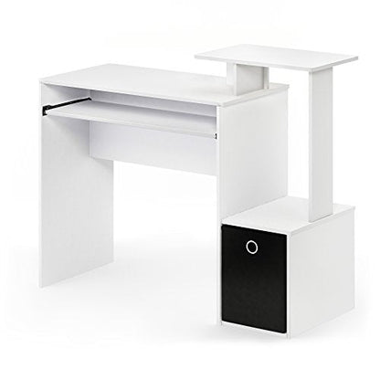 Econ Multipurpose Home Office Computer Writing Desk, White/Black