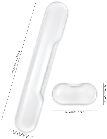 Gel Wrist Rest for Keyboard and Mouse, White Wrist Rest Set