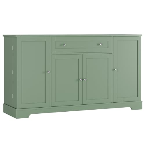 54" W Kitchen Buffet Cabinet with Storage, Coffee Bar Cabinet, Green