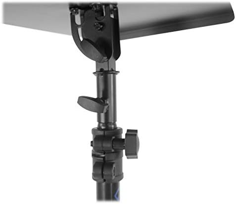 Rockville RLS68 Adjustable DJ Laptop, Tablet Tripod Stand with Dual Trays
