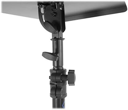 Rockville RLS68 Adjustable DJ Laptop, Tablet Tripod Stand with Dual Trays