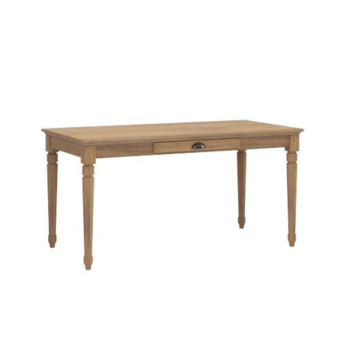Somi Home Office Writing Desk with Drawer, Wooden Computer Desk with Storage, Study Table for Working Space, Seadrift