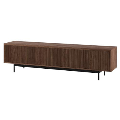 Henn&Hart 79" TV Stand for TVs up to 85", Medium Walnut