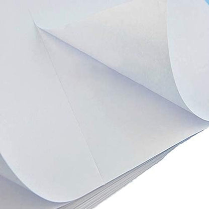 BESTEASY Round Corner Half Sheet Self Adhesive Shipping Labels for Laser and Ink Jet Printers, White Blank (2000 Sheets, 4000 Labels)