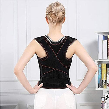 Full Back Posture Corrector for Men & Women, Adjustable Shoulder Lumbar Support Belt Thoracic Kyphosis and Hunchback (Size : Small)