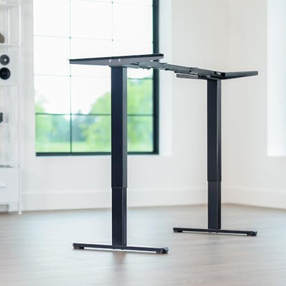 Black Dual Motor Electric Standing Desk Frame, DESK-E-200B