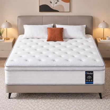Full Mattress 12 Inch, Hybrid Spring Mattress, Medium Firm