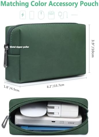 HYZUO 15-16 Inch Laptop Case Bag Sleeve with Stand, Midnight Green