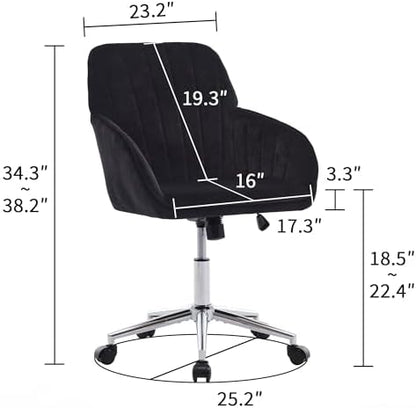Home Office Desk Chair, Adjustable Swivel Task Chair, Memory Foam