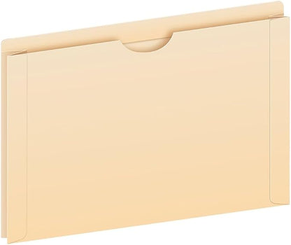 Pendaflex File Jackets, Legal Size, Manila, 2" Expansion, Reinforced Straight-Cut Tabs with Thumb Cut, 50 Per Box (23200EE), Beige