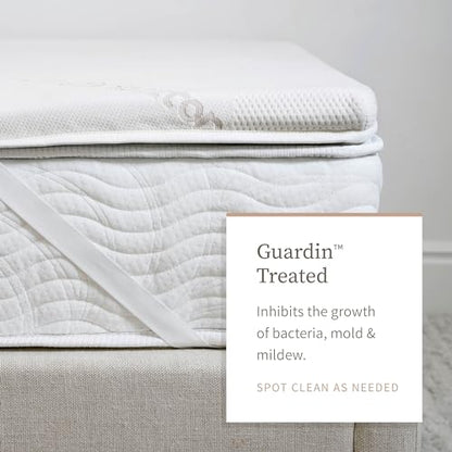 Graphite Memory Foam Mattress Topper, 3" Memory Foam Layer