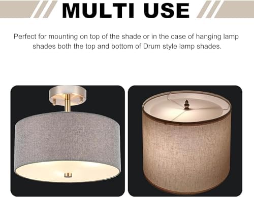 Lampshade Diffuser, 15.5" Diameter Round Diffuser Lamp Shade for Drum Style Lampshades Pendants Softening Light, DIY Light Fits 16-18" Openings, Frosted White Acrylic